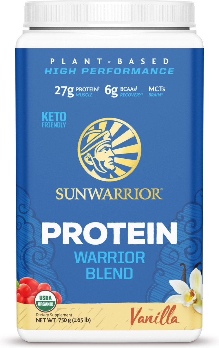 Sunwarrior blend proteine eiwitten vanille 750 gram