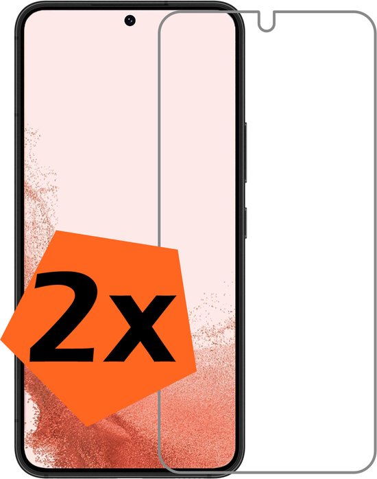 Twee glazen screenprotectors voor Samsung Galaxy S22.