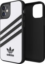 adidas Originals kunststof hoesje voor iPhone 12 mini - wit met zwart