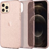 Spigen - Liquid Crystal iPhone 12 / iPhone 12 Pro 6.1 inch - roze glitter