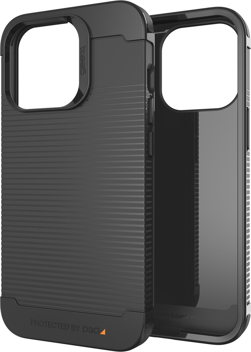 Gear4 Havana iPhone 13 Pro Max Hoesje - Stevige bescherming - Backcover case - Slim Case cover - Apple iPhone 13 Pro Max 6.7 inch hoes - Zwart | Zwart