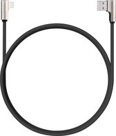 Aukey - 90 Graden Lightning Kabel 1,2m (USB-A) | Zwart