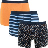 Scotch & Soda 3P bloem & mixed streep multi - XL
