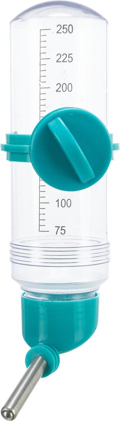 TRIXIE DRINKFLES KUNSTSTOF MET SCHROEFBEVESTIGING ASSORTI