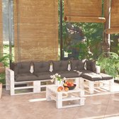 Decoways - 6-delige Loungeset met kussens pallet grenenhout