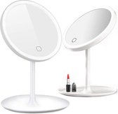 A&K Make Up Spiegel met Ringverlichting | LED Verlichting | Scheerspiegel | Wit