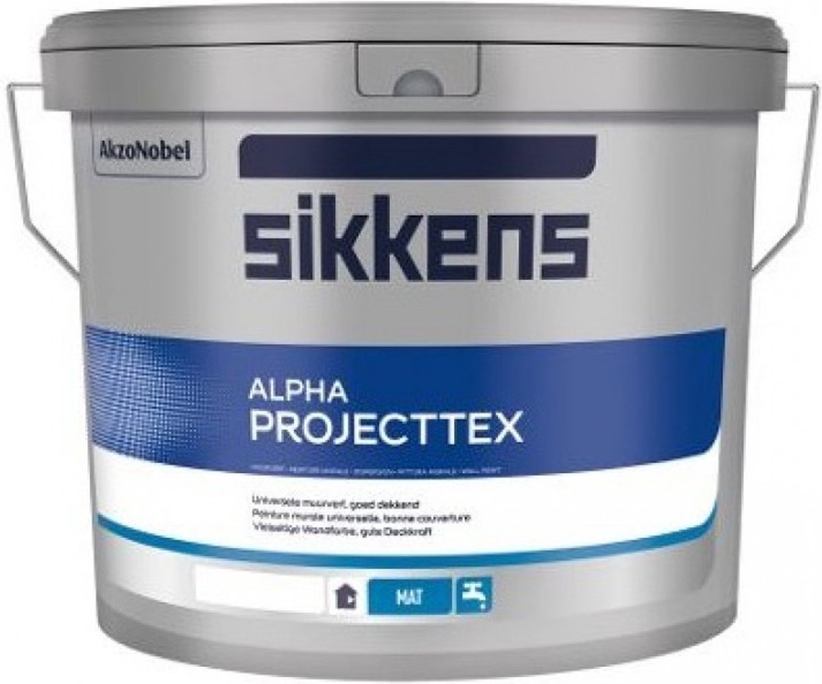 Sikkens Alpha Projecttex RAL 9010 Gebroken wit 10 Liter - Sikkens