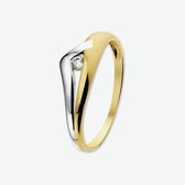 The Jewelry Collection Ring Zirkonia - Goud