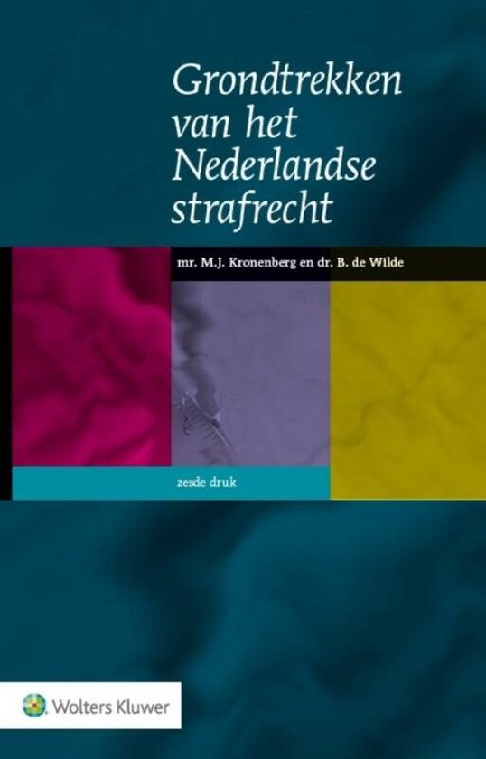 Grondtrekken van het Nederlandse strafrecht - cover