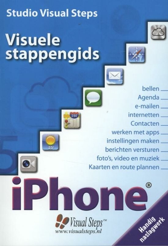 Cover van het boek 'Visuele stappengids iPhone'