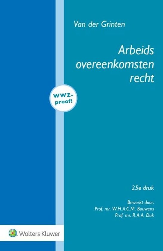 Arbeidsovereenkomstenrecht - cover