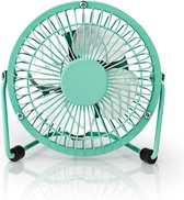 Nedis FNDK1TQ10 Metalen Miniventilator Diameter 10 Cm Usb-voeding Turquoise