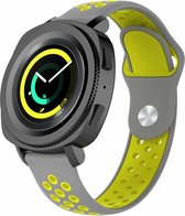 Samsung Gear Sport bandje / Galaxy Watch 42mm SM-R810 grijs - geel