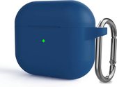Case Cover geschikt voor Geschikt voor Apple Airpods 3 - Siliconen Blauw