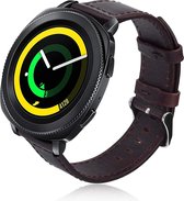 Samsung Gear Sport 20mm bandje / Samsung Galaxy 42mm bandje SM-R810 Retro donkerbruin