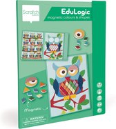 Scratch EduLogic Book: Colours&Shapes/OWL 18,2x25,6x1,3cm (fermé), 51,5x25,6x1cm (ouvert), magnétique, 4+