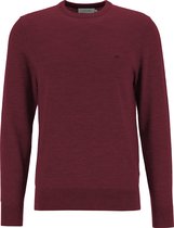 Calvin Klein superior wool crew neck sweater - heren pullover O-hals - donkerrood -  Maat: M