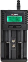 Soshine H2 universele batterij Lader geschikt voor Ii-ion/LiFePO4 26650 18650 NiMH C AA AAA