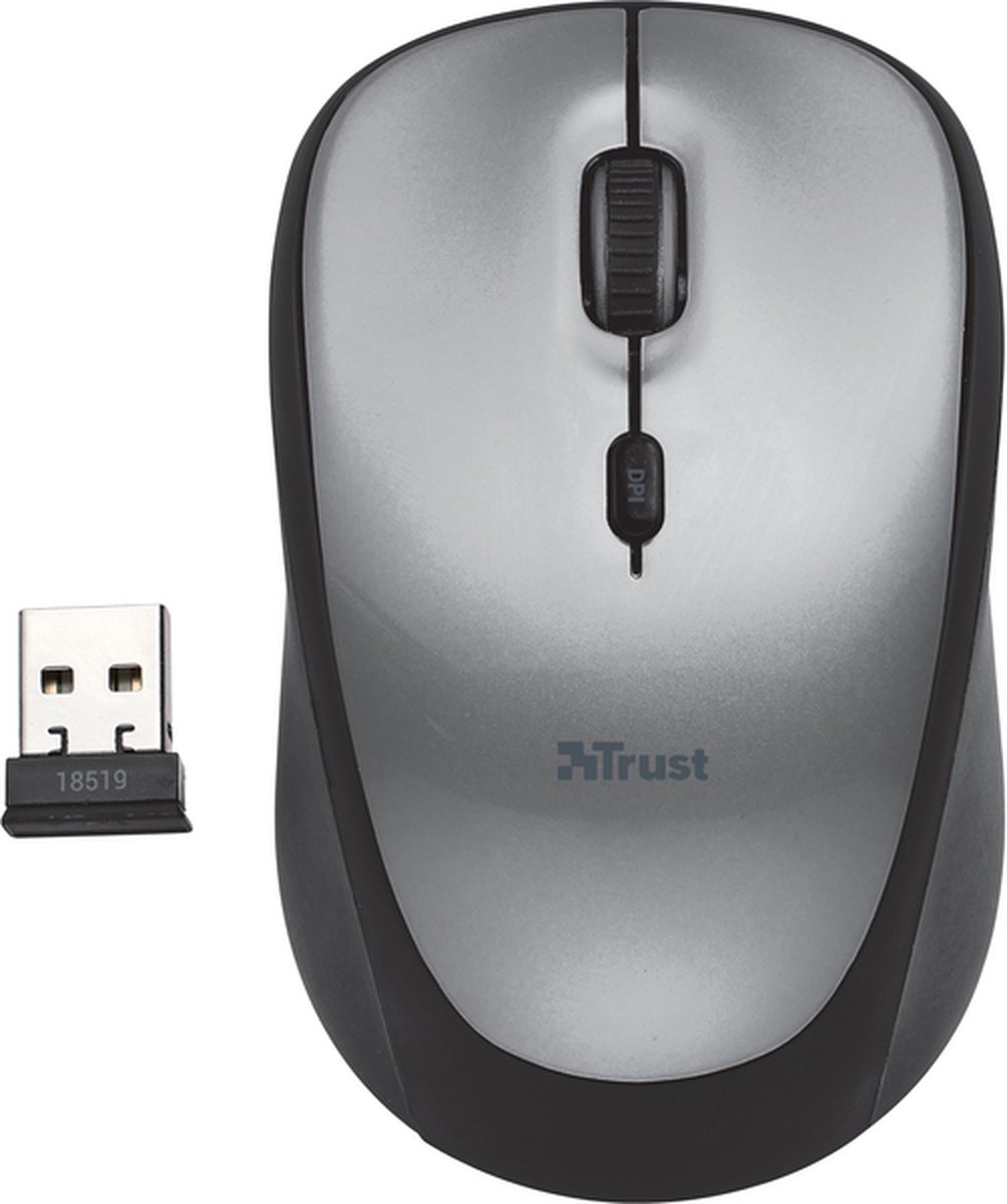 TRUST - 24551 - Mouse wireless silenzioso yvi+ blu- - 8713439245516