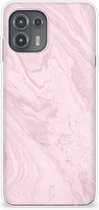 Smartphone hoesje Motorola Edge 20 Lite Leuk Hoesje Marble Pink