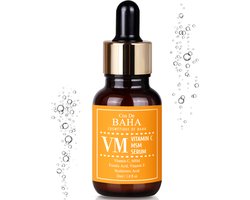 Rituals Cos de BAHA Vitamin C Facial Serum with MSM - 30ml - VM - Hyaluronic Acid & Vitamin E - Age Spots, Smoothing Fine Lines + Dark Spots, Pore Refining - Vitamine C Gezichtsverzorging - Ordinary Routine - Korean K Beauty Skincare - Cos de BAHA