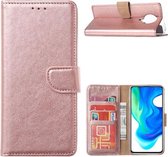 LuxeBass Hoesje geschikt voor Xiaomi Poco F2 Pro - Bookcase Rose Goud - portemonnee hoesje - telefoonhoes - gsm hoes - telefoonhoesjes