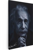 Artaza Canvas Schilderij Albert Einstein - 20x30 - Klein - Foto Op Canvas - Canvas Print