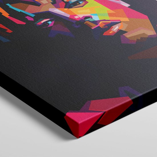 Artaza - Peinture sur Canevas - Juice wrld en style abstrait - 80x120 - Petit - Photo sur Toile - Impression sur Toile