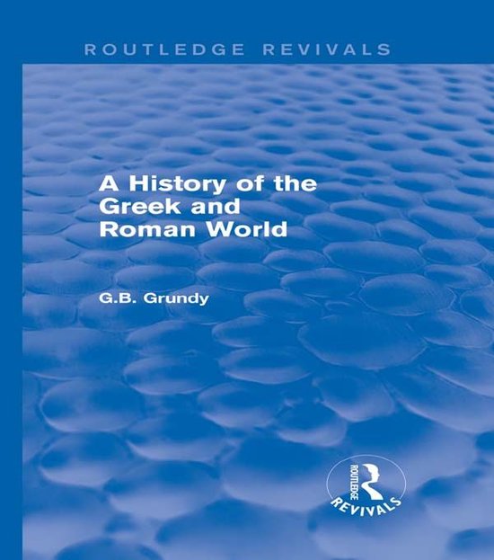 A History of the Greek and Roman World - cover