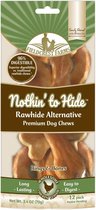 Nothin' To Hide Ring & Bones - Rund of Kip smaak - 100% natuurlijk - op basis van Rundercollageen - Gezond Alternatief voor Rawhide - Inhoud 70 gram - Ring & Bones Kip - 70 gram