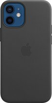 Apple leren hoesje met MagSafe - Voor iPhone 12 Mini - Zwart