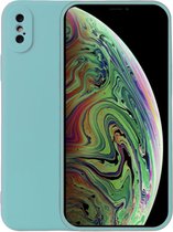 Smartphonica iPhone Xs Max siliconen hoesje - Blauw / Back Cover