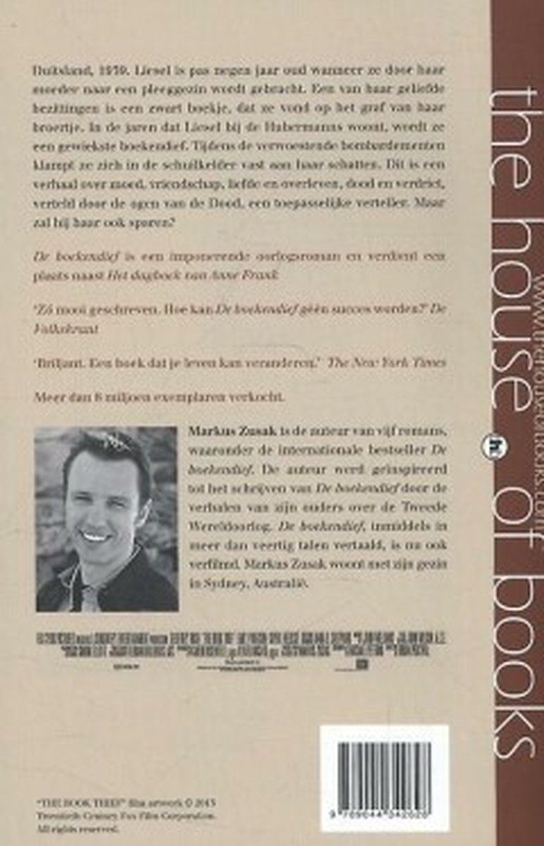 De boekendief - back cover