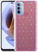 Motorola Moto G31 Hoesje Geometric - Designed by Cazy