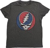 Grateful Dead Heren Tshirt -XS- Steal Your Face Classic Zwart