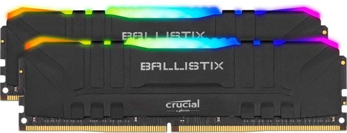 crucial BALLISTIX 16GB×2(32GB) DDR4-3600 CRUCIAL Ballistix Zwart RGB 2x16GB (32GB Kit) DDR4 3600MT / s CL16