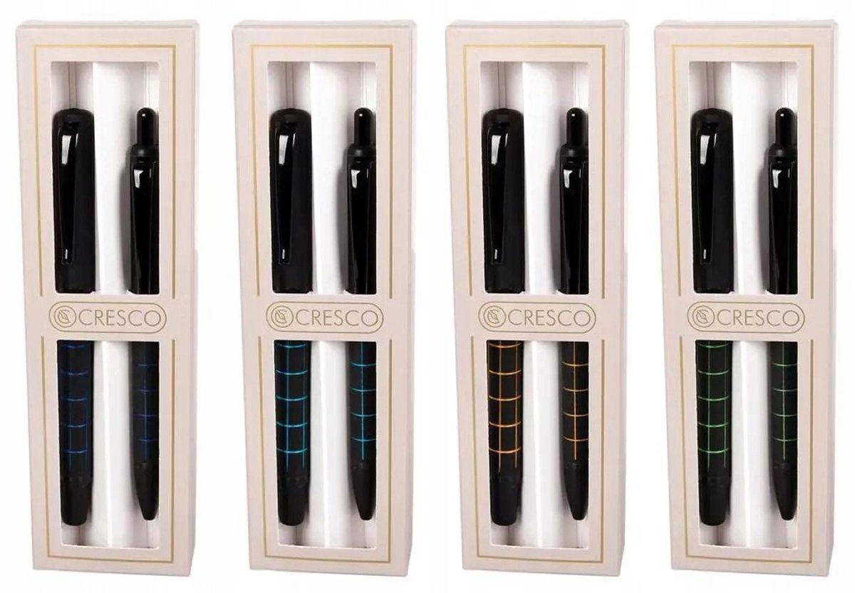 Cresco Dorian pen- en balpenset in zwarte etui
