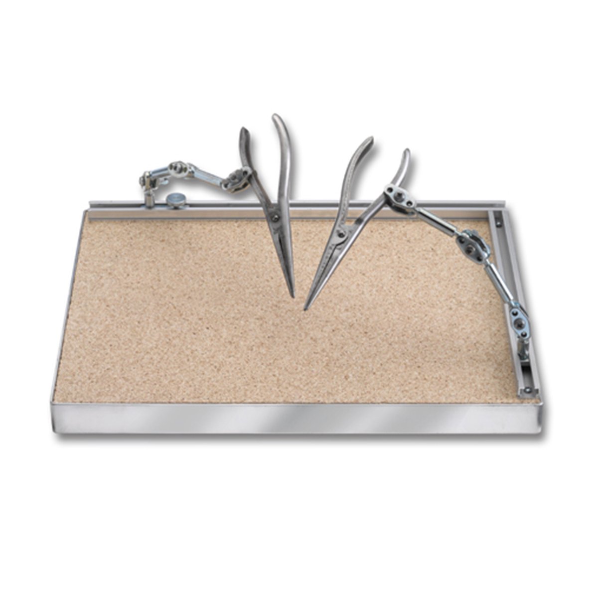 Soldeerplaat met bevestigingsklemmen