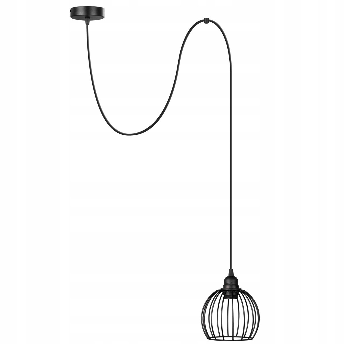 Pająk Hanglamp Enkele Bol Diamant Zwart LED - Moderne Loft