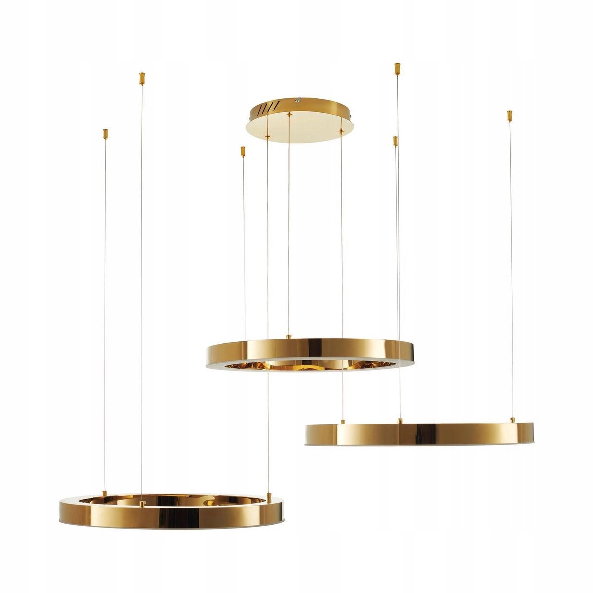 Luxe Circle LED Hanglamp Goud 3x60cm - Modern Design
