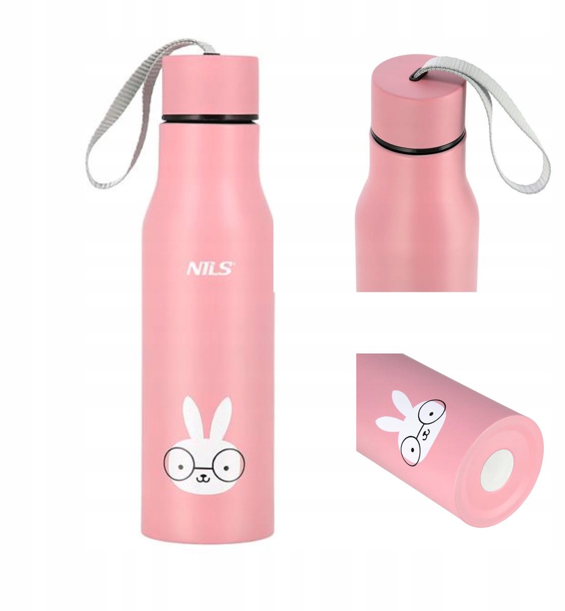 Lekvrije Thermosbeker 500ml met Konijn - Roze
