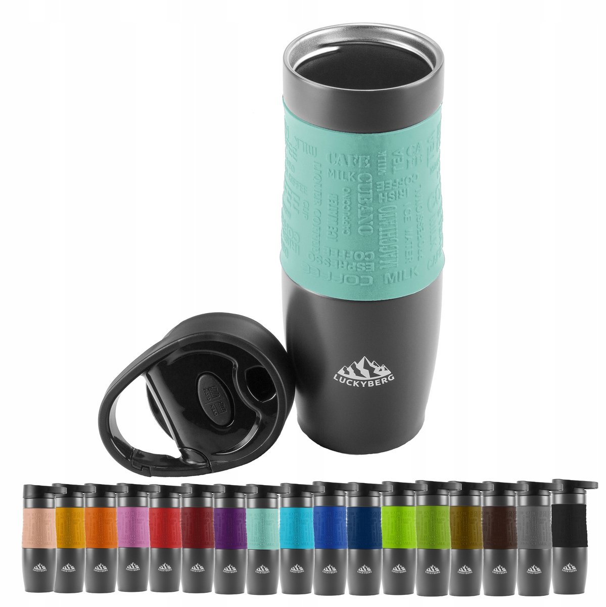 Luckyberg Thermosbeker 480ml - RVS, Lekvrij & Isolatie