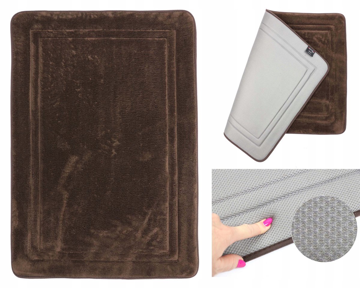 Zachte Badmat 60x90 cm - Dik, Absorberend, Antislip - Memory Foam