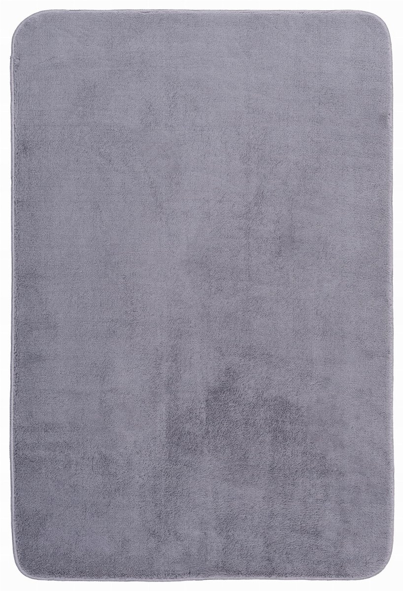 Zacht Badkamermat 50x80cm - Wasbaar, Antislip, Grijs