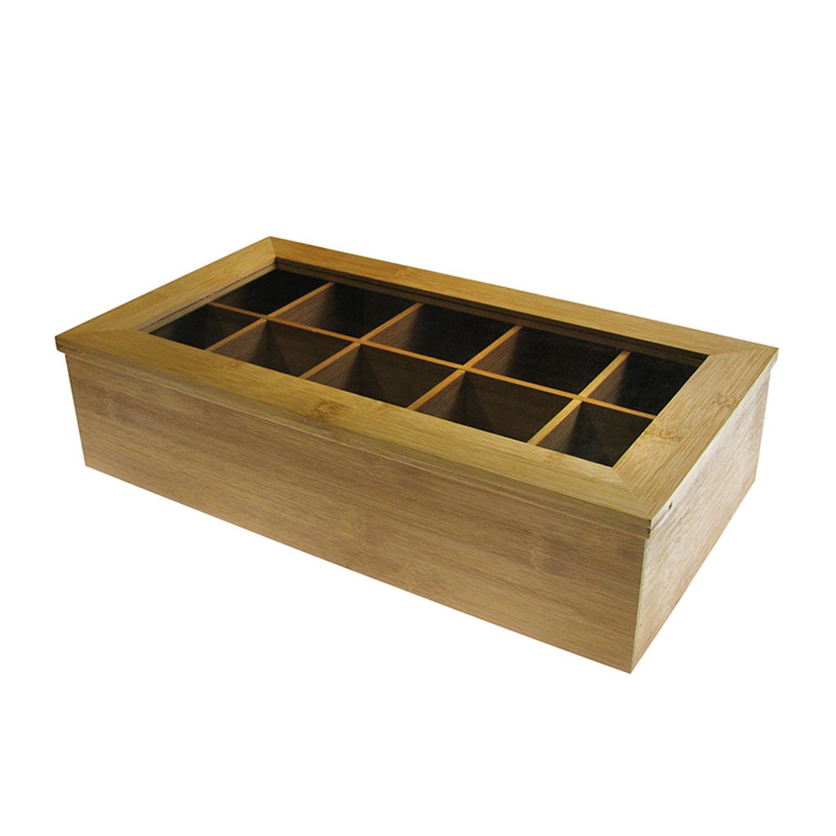 Sorteer- en opbergbox - Voor kralenzijde, draadspiralen en vele andere producten (bijv. batterijen) - Met 10 vakken - Afmetingen: 36 x 20 x 9 cm - C323440