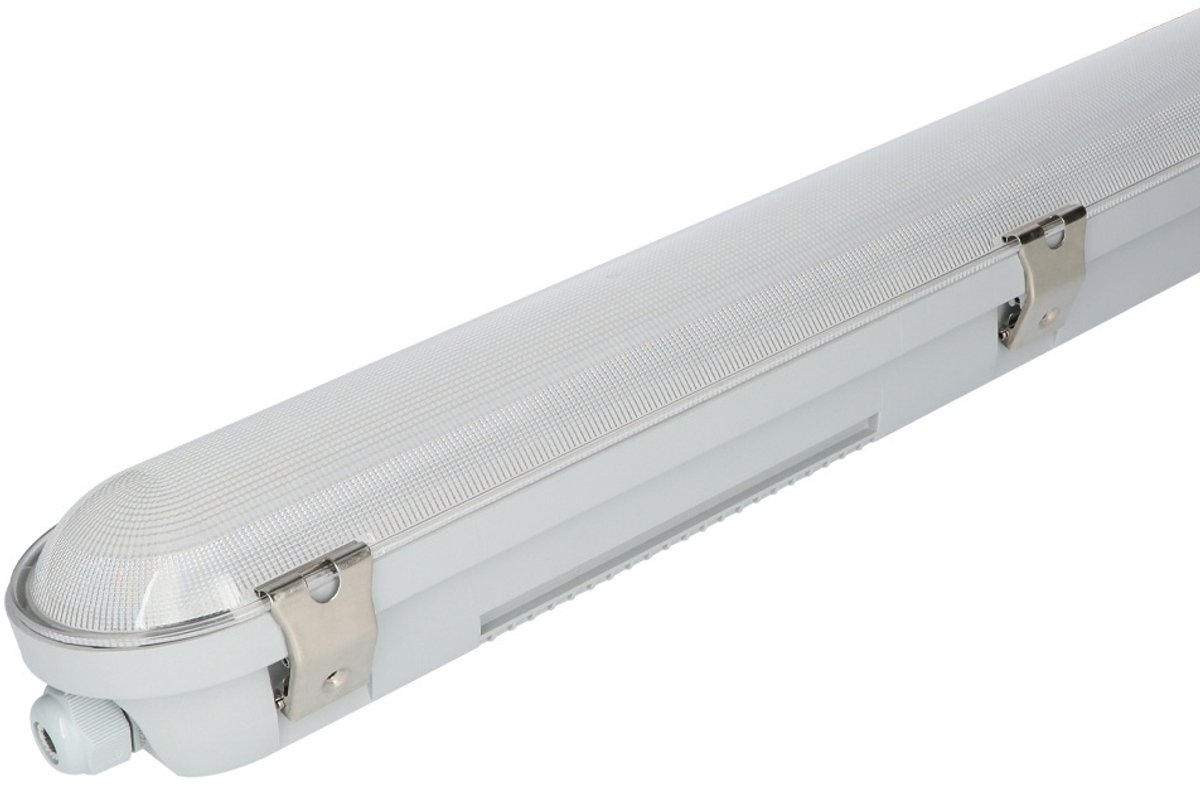 HOFTRONIC F02 - LED armatuur - 120 cm - Instelbaar vermogen (35,40,50 en 60 Watt) - IP66 - 5200 lumen - Kleur instelbaar (3000K, 4000K & 5000K) - Koppelbaar - Met bewegingssensor - Instelbaar vermogen - Armatuur voor werkplaatsen, garages etc.