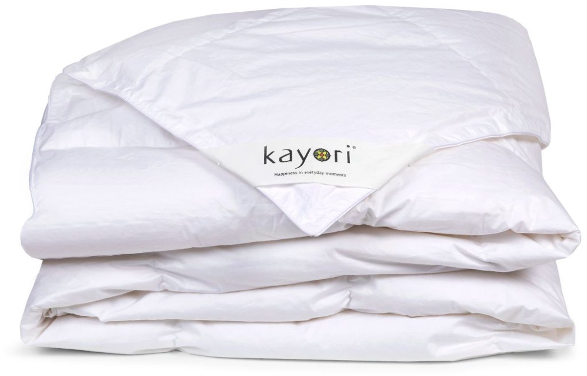 Kayori Anori Zomerdekbed Dons - 240x220 - Gerecycled Ganzendons - Luchtig & Isolerend - Katoenen Tijk