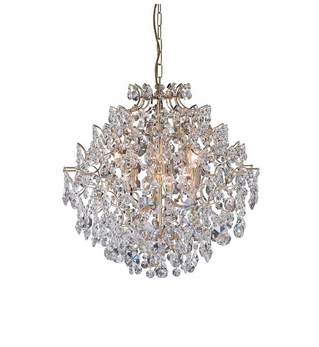 Markslöjd ROSENDAL hanglamp 6xE14 chroom kristal