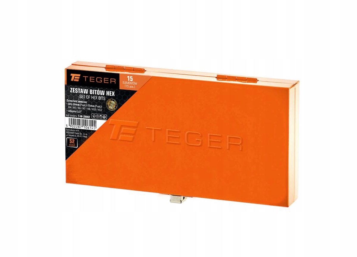 TEGER HEX Bitset (15-delig) - Metaalkoffer