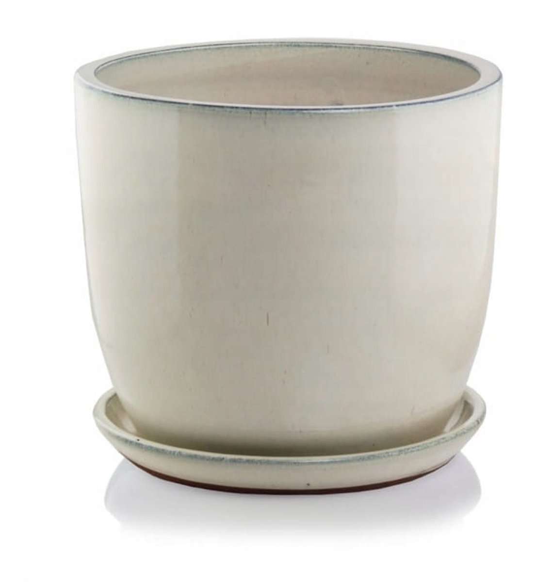 Crème Keramische Pot 23x20cm - Vorstbestendig & Handgemaakt